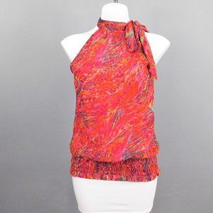 Cato Women Shirt, Size‎ S, Multicolor, Tie Neck